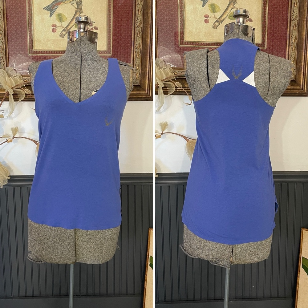 Lucas Hugh London Core Technical Blue Knit Tank Top Hunger Games - Sz XS 💚🎀